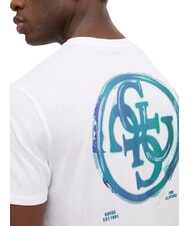 GUESS BASIC T-shirt imprim&eacute; avec le logo 4G blanc pur - T-shirt - 4