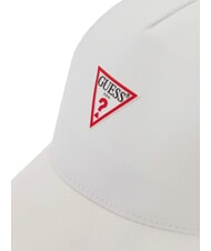 GUESS TRIANGLE  Chapeau avec visi&egrave;re blanc pur - Bonnets - 3
