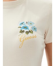 GUESS FLOWERS T-shirt extensible fard à joues vanille - T-shirt - 4