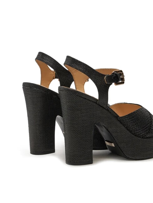 STARLA Sandales compensées hautes NOIR - Chaussures Femme