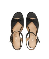 GUESS STARLA Sandales compensées hautes NOIR - Chaussures Femme - 5