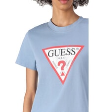 GUESS CLASSIC FIT LOGO T-shirt avec logo ruban bleu - T-shirt - 3