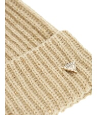GUESS LUREX Bonnet en laine mélangée BEIGE - Bonnets - 3