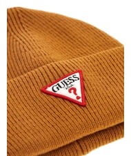 GUESS PATCH TRIANGOLO Chapeau à revers ocre - Bonnets - 2