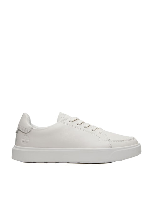 EMERSON STREET  Baskets en cuir blanc pleine fleur - Chaussures Homme