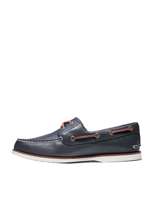CLASSIC BOAT  Chaussures bateau en cuir bleu - Chaussures Homme