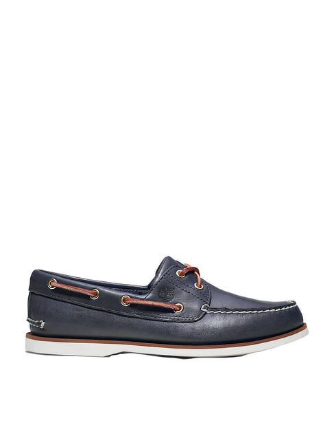 CLASSIC BOAT  Chaussures bateau en cuir bleu - Chaussures Homme