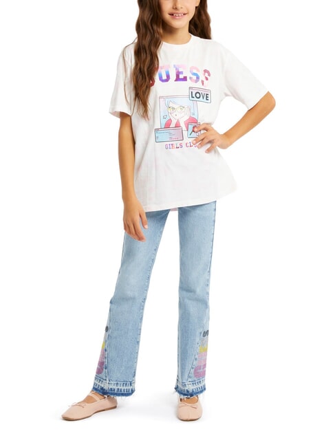 KIDS T-shirt à motifs imprimés teinture rose - Tee-shirt enfant