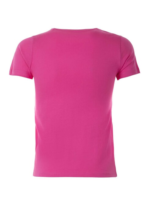 KIDS T-shirt imprimé avec logo triangulaire voyage rose - Tee-shirt enfant