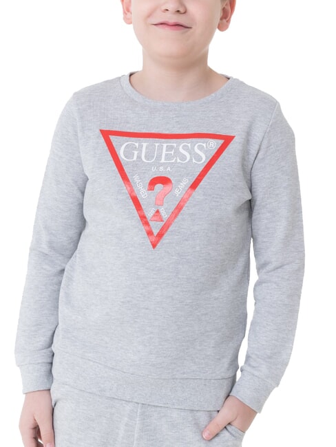 CORE KIDS Sweat-shirt à manches longues avec logo imprimé gris chiné clair - Bébé Sweat