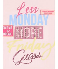 GUESS KIDS T-shirt avec strass et paillettes ballet rose - Tee-shirt enfant - 3