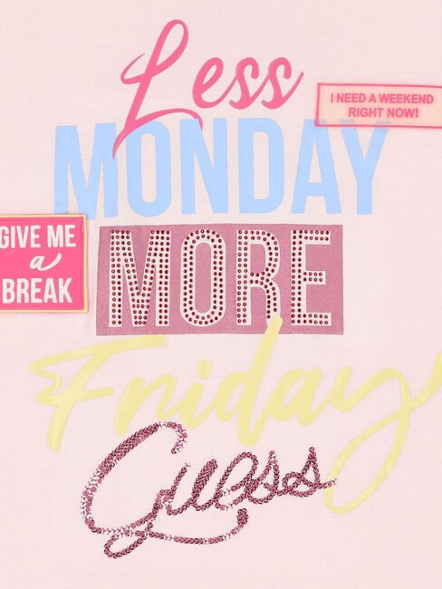 KIDS T-shirt avec strass et paillettes ballet rose - Tee-shirt enfant