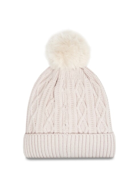 KIDS Bonnet tressé avec pompon pierre en sourdine - Chapeau de bébé