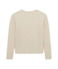 GUESS KIDS Pull col V c&ocirc;tel&eacute; cremwhi - Pulls pour enfants - 2