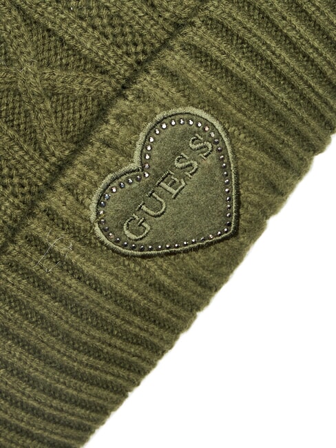 KIDS Bonnet tressé avec pompon plante verte - Chapeau de bébé