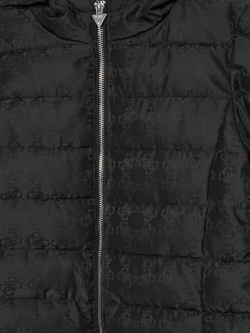 KIDS Doudoune longue capuche Jacquard noir 4g - Bébé Vestes