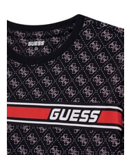 GUESS KIDS T-shirt avec logo intégral 4G 4g aop noir de jais - Tee-shirt enfant - 3
