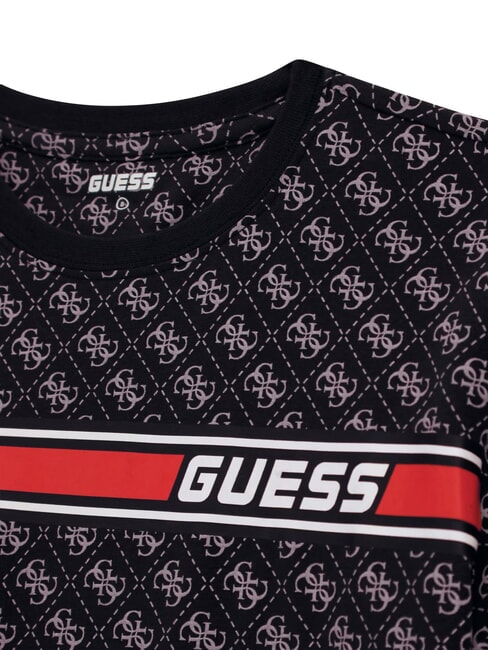 KIDS T-shirt avec logo int&eacute;gral 4G 4g aop noir de jais - Tee-shirt enfant