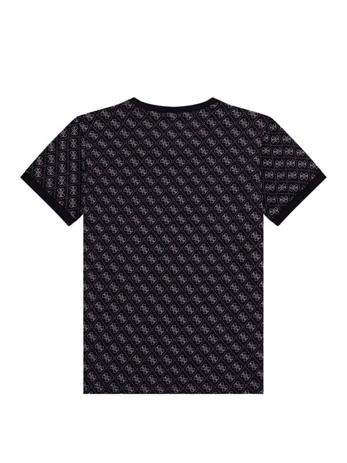 KIDS T-shirt avec logo int&eacute;gral 4G 4g aop noir de jais - Tee-shirt enfant