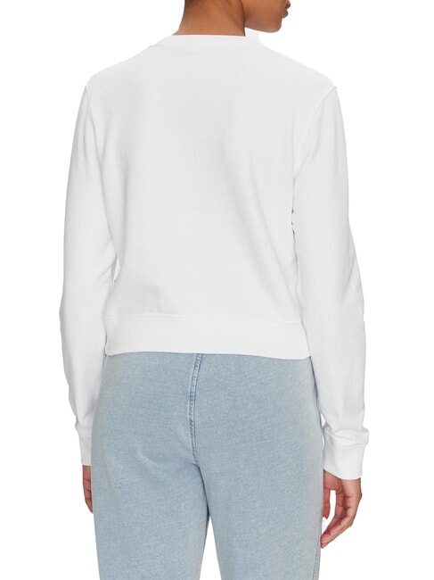 CN CROP Sweat-shirt en coton blanc pur - Sweat-shirts pour femmes