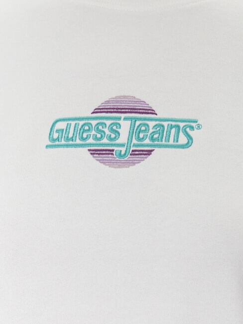 CN CROP Sweat-shirt en coton blanc pur - Sweat-shirts pour femmes