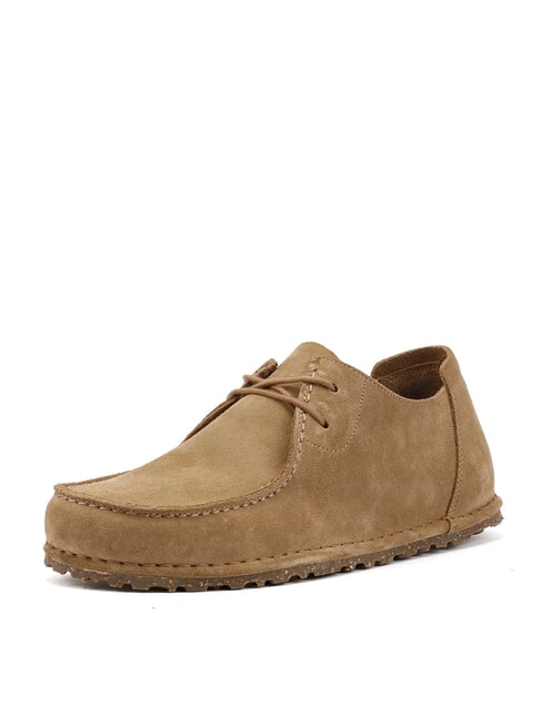 UTTI LACE N Chaussures en cuir suédé gris taupe - Chaussures Homme