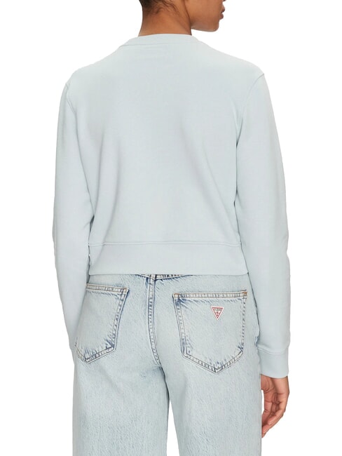 CN CROP Sweat-shirt en coton lagon azur - Sweat-shirts pour femmes