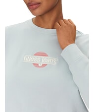 GUESS JEANS CN CROP Sweat-shirt en coton lagon azur - Sweat-shirts pour femmes - 3