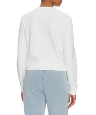 GUESS JEANS CN CROP Sweat-shirt en coton blanc pur - Sweat-shirts pour femmes - 2