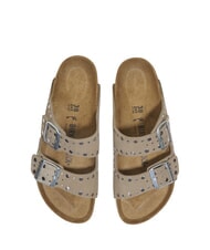 BIRKENSTOCK ARIZONA RIVET  Sandales en cuir taupe - Chaussures Femme - 3