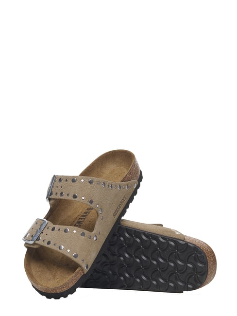 ARIZONA RIVET  Sandales en cuir taupe - Chaussures Femme