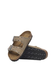 BIRKENSTOCK ARIZONA RIVET  Sandales en cuir taupe - Chaussures Femme - 4