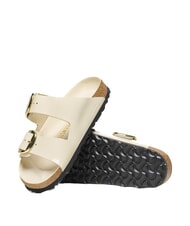 BIRKENSTOCK ARIZONA BIG BUCKLE  Sandales en cuir &eacute;cru brillant - Chaussures Femme - 4