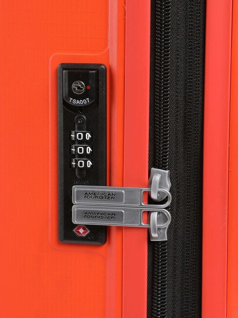 AEROSTEP Chariot extensible de taille moyenne ORANGE LUMINEUX - Valises Rigides