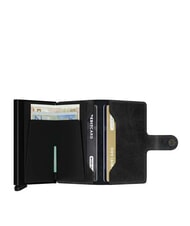SECRID VINTAGE  Portefeuille en cuir avec porte-cartes en aluminium noir - Portefeuilles Homme - 2