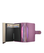 SECRID PEBBLE  Portefeuille en cuir martelé orchidée - Portefeuilles Femme - 2