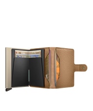 SECRID PEBBLE  Portefeuille en cuir martel&eacute; cappuccino - Portefeuilles Femme - 2