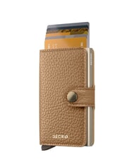 SECRID PEBBLE  Portefeuille en cuir martel&eacute; cappuccino - Portefeuilles Femme - 4