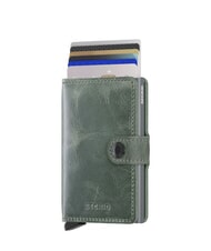 SECRID VINTAGE  Portefeuille en cuir avec porte-cartes en aluminium sage - Portefeuilles Homme - 4