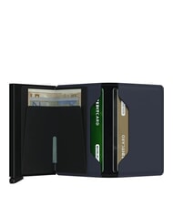 SECRID MATTE Portefeuille fin en cuir bleu nuit - Portefeuilles Homme - 2