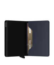 SECRID MATTE Portefeuille fin en cuir bleu nuit - Portefeuilles Homme - 3