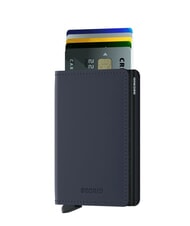 SECRID MATTE Portefeuille fin en cuir bleu nuit - Portefeuilles Homme - 4