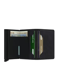 SECRID VINTAGE  Portefeuille fin en cuir noir - Portefeuilles Homme - 2