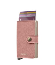 SECRID PEBBLE  Portefeuille en cuir martel&eacute; rose - Portefeuilles Femme - 4