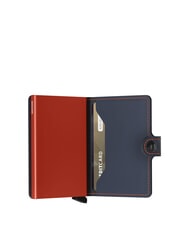 SECRID MATTE  Portefeuille avec porte-cartes bloquant les RFID bleu nuit et orange - Portefeuilles Homme - 3