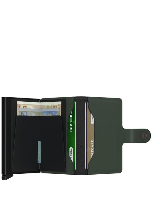 MATTE  Portefeuille avec porte-cartes bloquant les RFID vert noir - Portefeuilles Homme