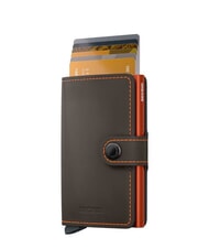 SECRID MATTE  Portefeuille avec porte-cartes bloquant les RFID truffe et orange - Portefeuilles Homme - 4