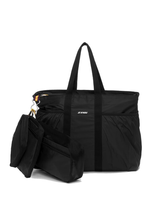 SAINT MALO Maxi sac de plage avec 3 trousses noir aussi - Sacs pour Femme