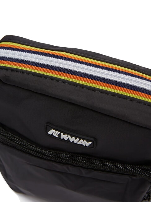 ERLOY Sac en nylon avec poche noir aussi - Sacs en Bandoulières pour Homme