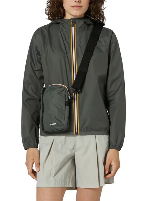 BARBITON Sac en nylon vert noirâtre - Sacs en Bandoulières pour Homme